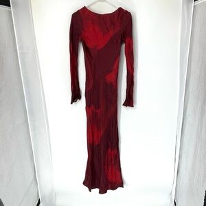 ASOS Red Long Sleeve Dress